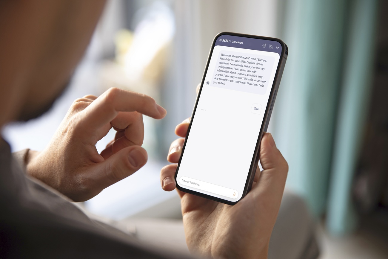 Le concierge virtuel est disponible dans plus de 90 langues, dont le français @MSC