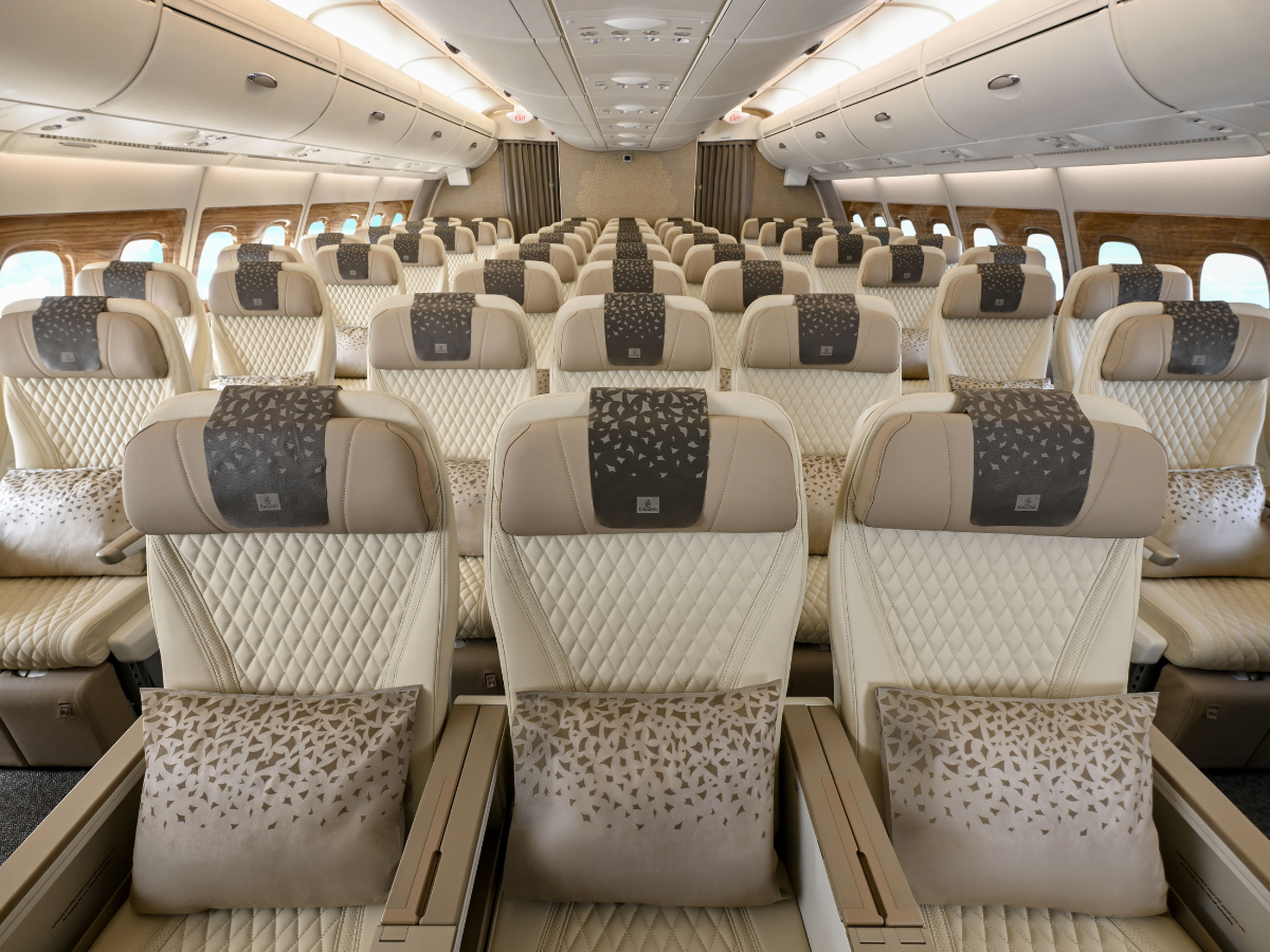 L’A380 rénové d’Emirates est désormais exploité sur la liaison entre Dubaï et Birmingham.     Photo: Emirates