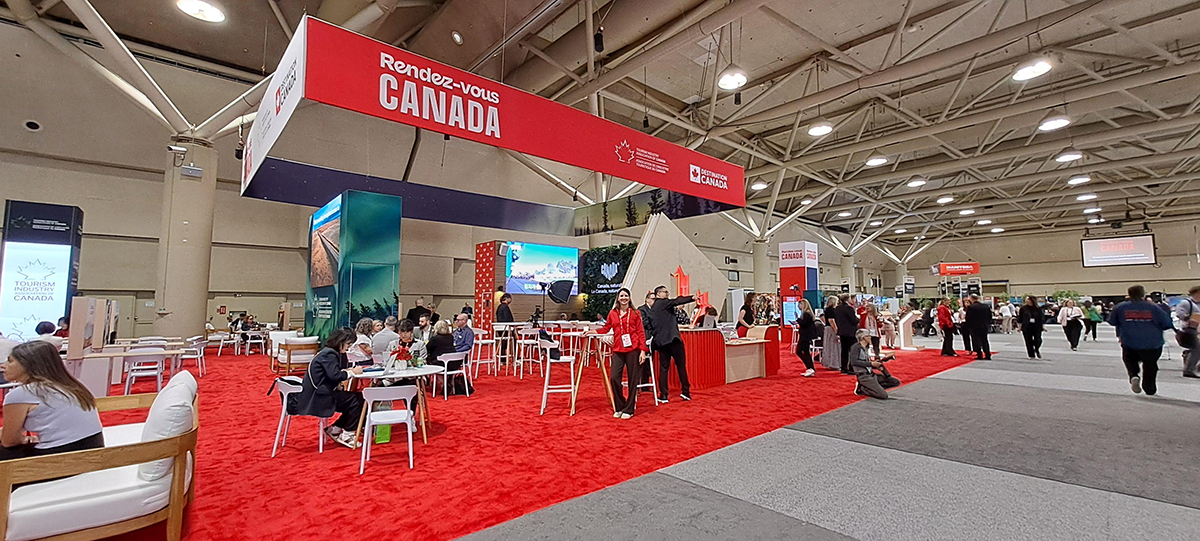 Stand de Destination Canada au salon Rendez-vous Canada 2026 © Destination Canada
