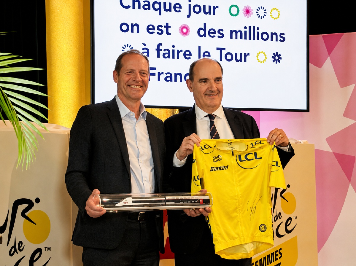 Jean Castex, président-directeur général du groupe SNCF, et Christian Prudhomme, directeur du Tour de France - Photo : AB
