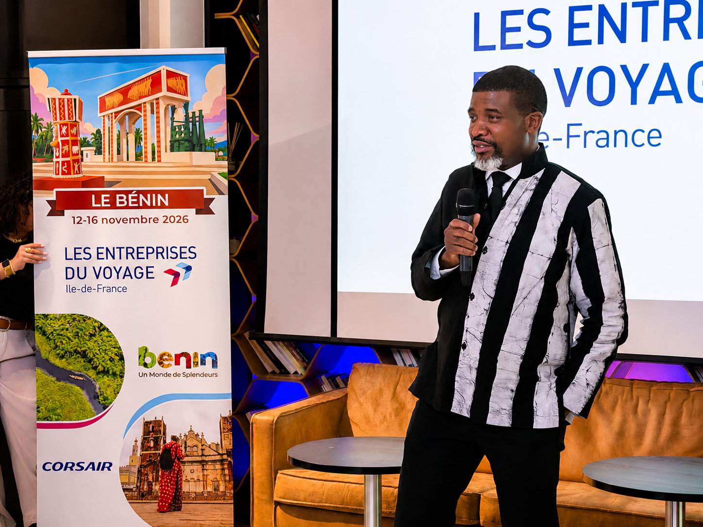 La délégation de Bénin Tourisme, directement rattachée à la présidence de la République, a présenté aux professionnels français les nombreux atouts de la destination.  - photo LG