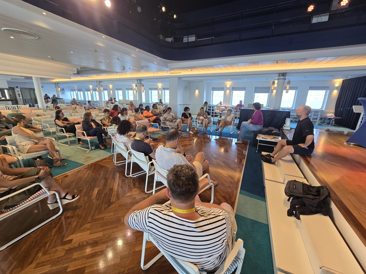 L'atelier sur la relation client organisé à bord du Club Med 2 - Photo CE