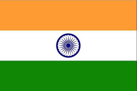 Drapeau de l'Inde - DR : Wikipedia