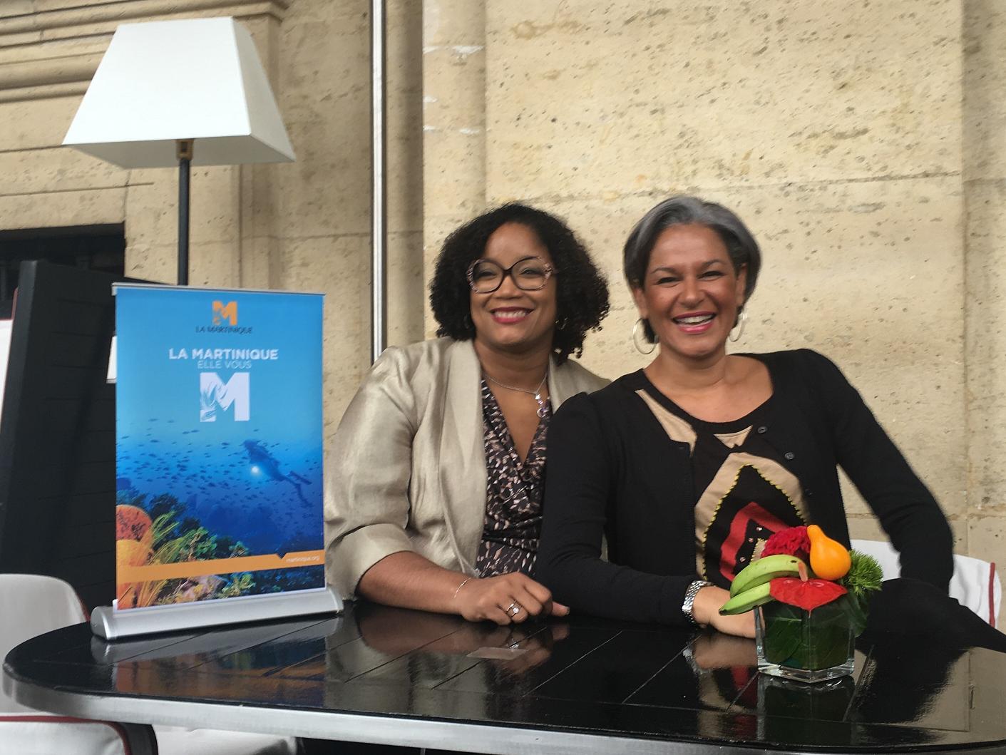 Karine Mousseau (à droite), la nouvelle présidente du Comité Martiniquais du Tourisme et Joëlle Désir récemment nommée à la direction générale.