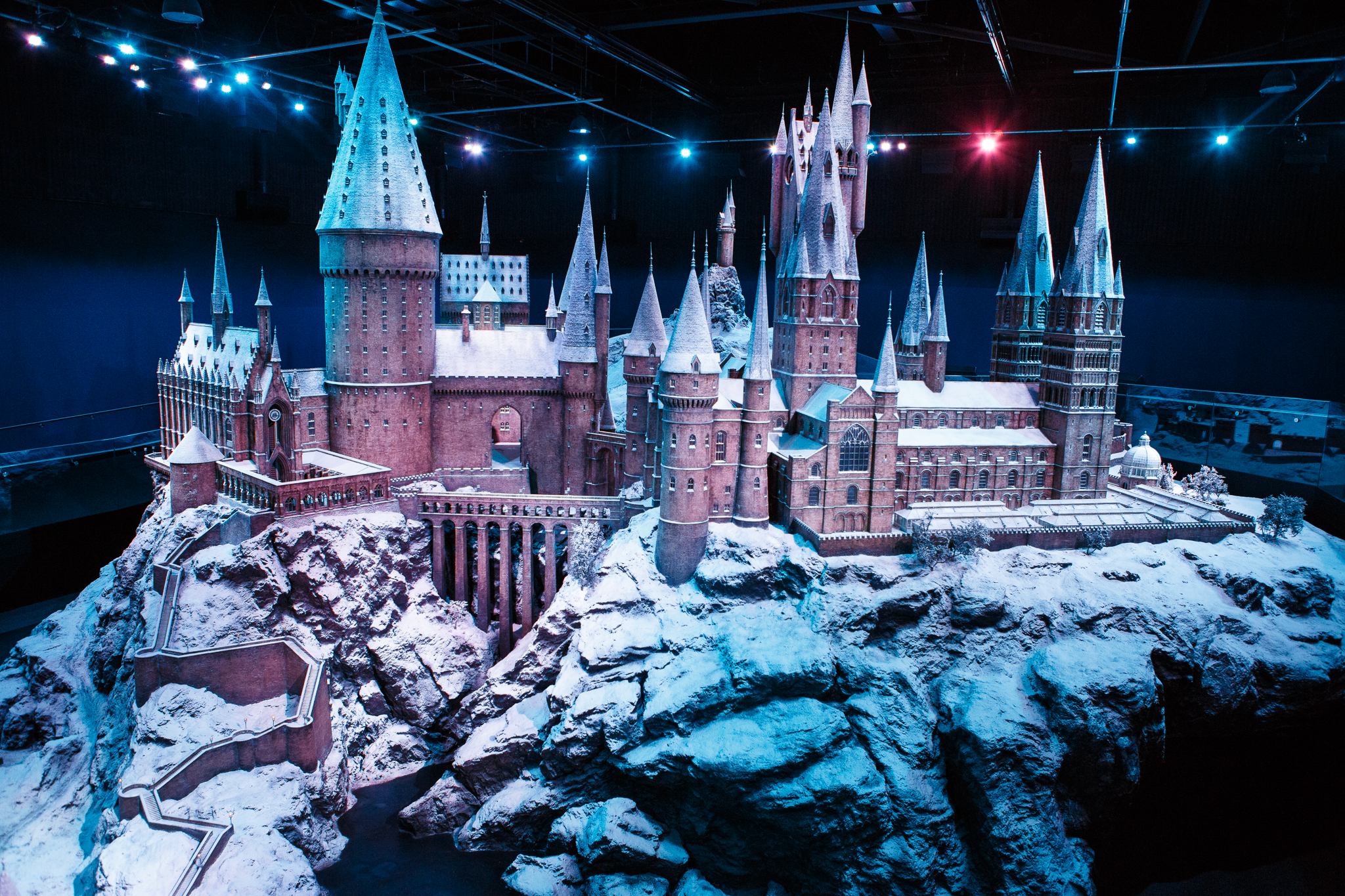 Poudlard sous la Neige au Warner Bros. Studio Tour London, image de Warner Bros