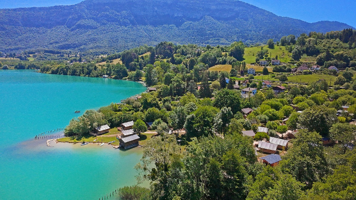 Vue du Domaine et de la plage - Photo Huttopia