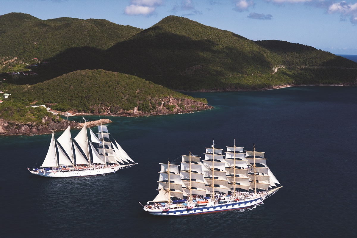 Entre novembre 2026 et mars 2027, la majeure partie des croisières de Star Clippers se déroulera dans les Caraïbes @Star Clippers