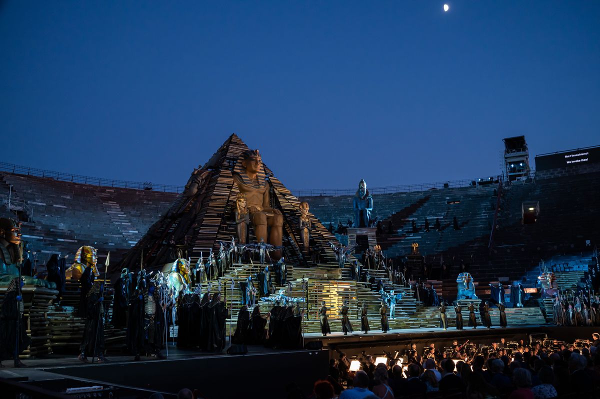 Pour Aida, une reconstituon grandiose de l'Egypte des Pharaons © Heads Collective