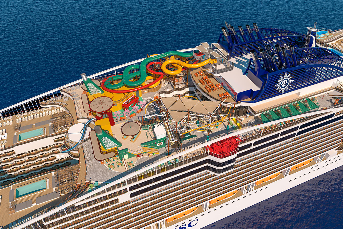Le MSC World Asia  proposera lors de l’hiver 2027-2028 des croisières de sept et quatorze nuits au départ de Fort-de-France, Pointe-à-Pitre et Bridgetown @MSC