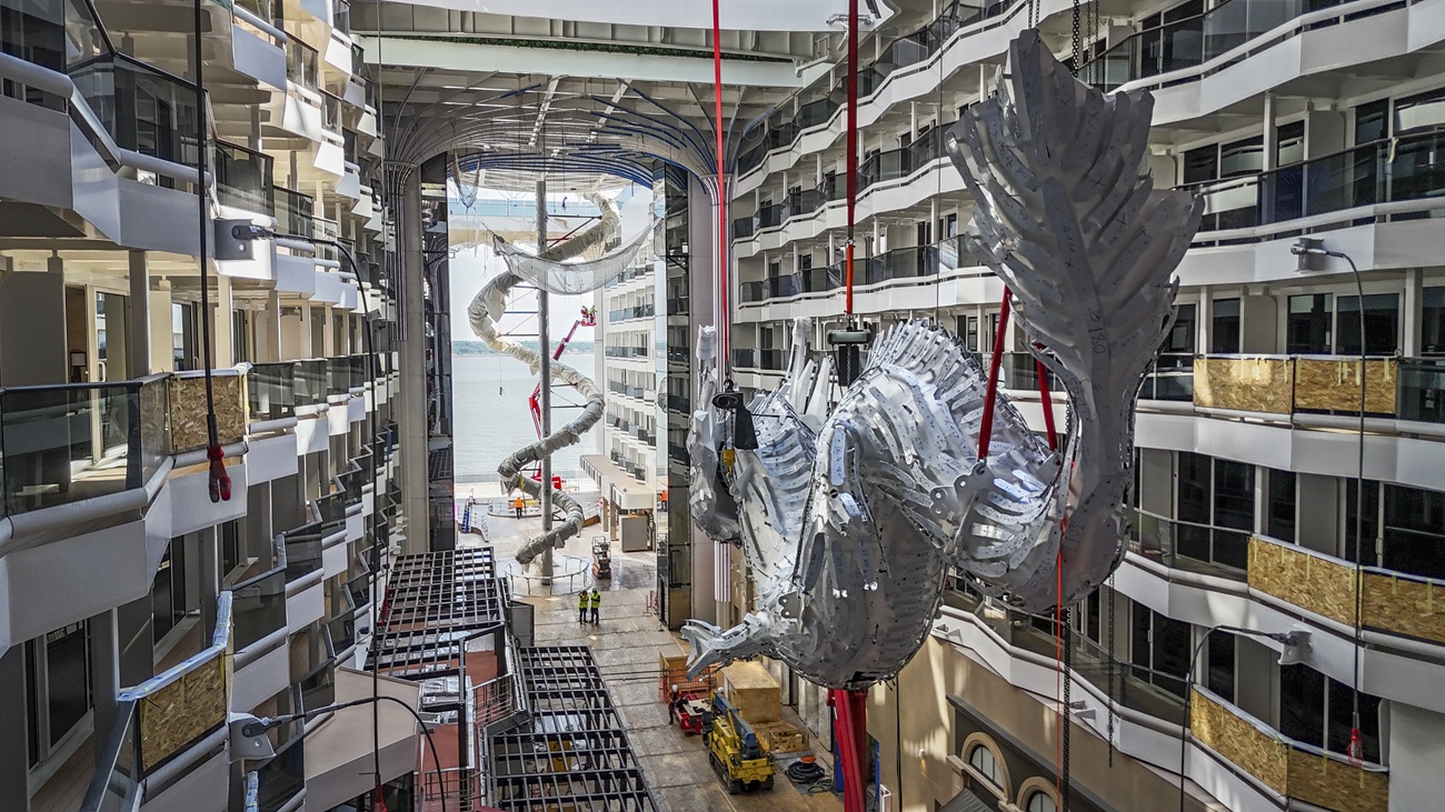 La sculpture est appelée à devenir l'une des signatures de MSC World Asia @MSC