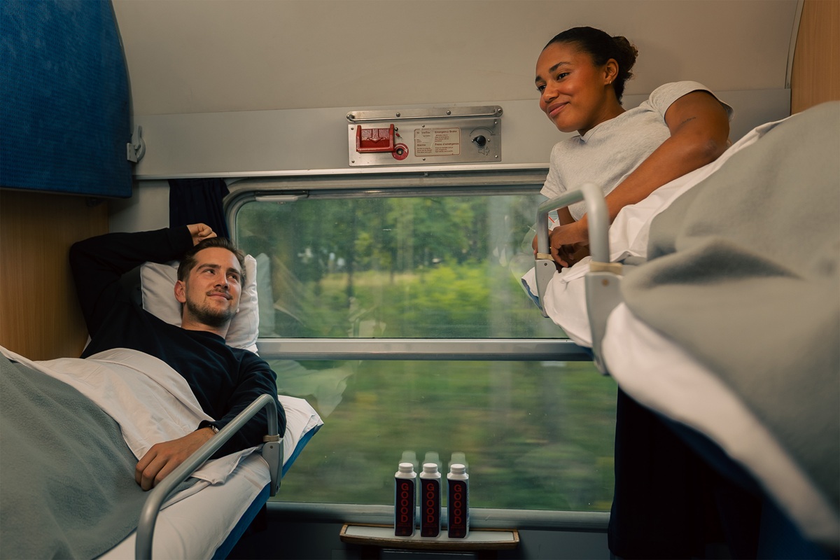 European Sleeper reliera Bruxelles et Amsterdam à Copenhague et Malmö, à compter d’avril 2028, un train de nuit. @European Sleeper