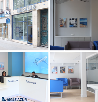 L'agence Aigle Azur a été rénovée à Paris - DR L'agence Aigle Azur a été rénovée à Paris - DR