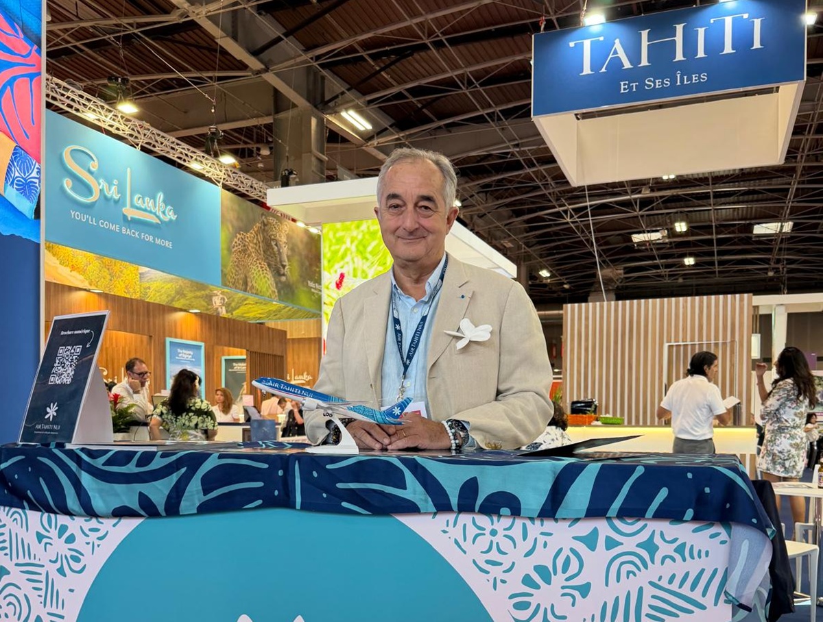 Lionel Guérin, directeur général d'Air Tahiti Nui sur le salon IFTM à Paris - Photo : C. Hardin