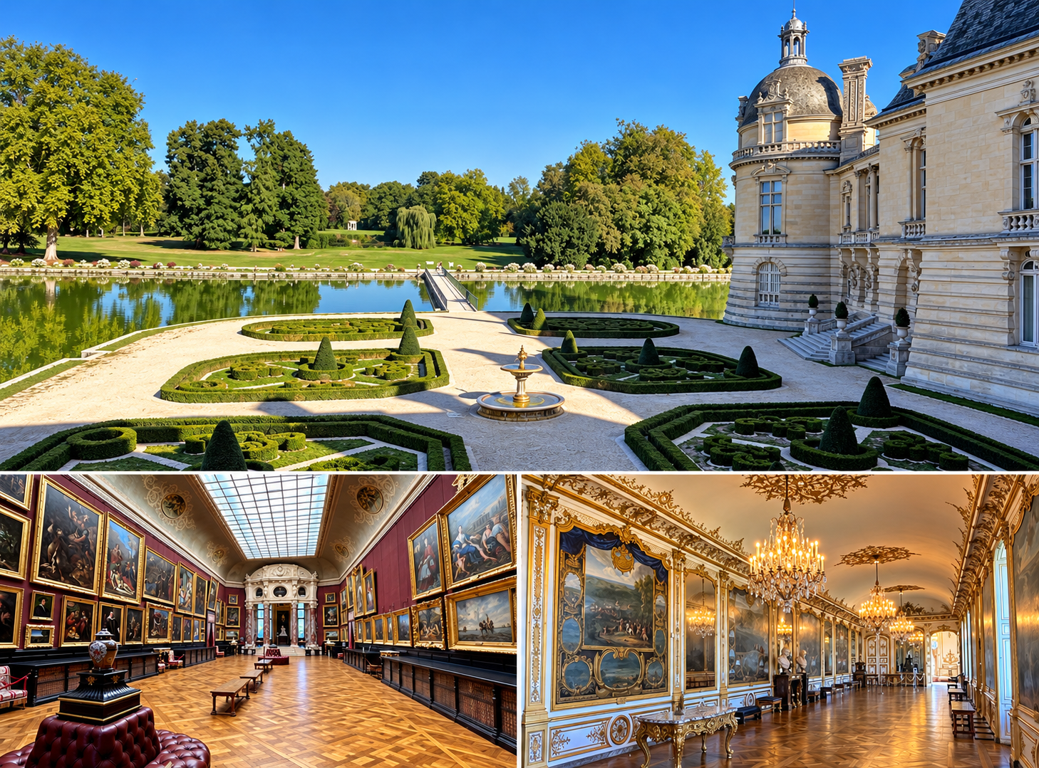Le château de Chantilly, locomotive du tourisme local - Photos : PB, composition générée par IA