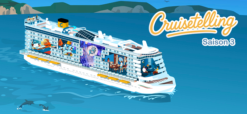 Cruisetelling Saison 3 – début le 29 septembre 2026 © Costa Croisières