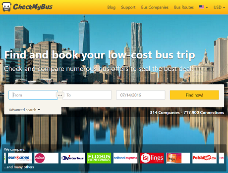 CheckMyBus élargit son offre et lance un nouveau site Internet au Mexique - Capture d'écran