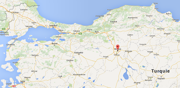 Un important incendie s'est déclaré à Ankara - DR : Google Maps