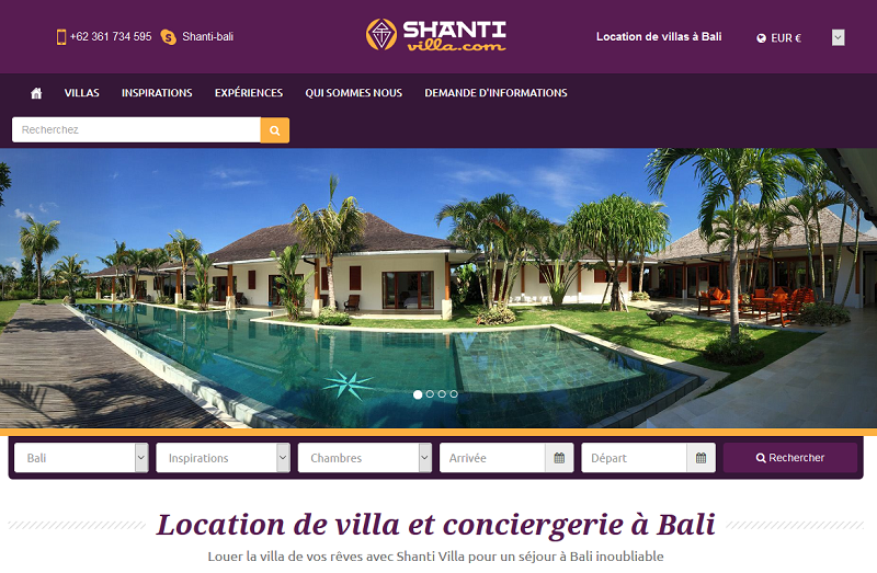 Shanti-villa.com, agence de location de villas et de conciergerie de voyage à Bali et en Asie - DR