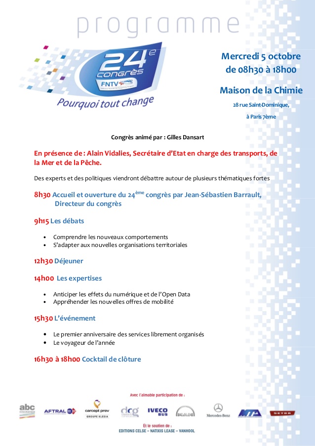 FNTV : le 24ème congrès sur le thème du changement FNTV : le 24ème congrès sur le thème du changement