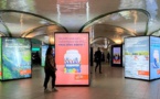 Les panneaux de la nouvelle campagne de communication de Visit Britain à la gare Saint-Lazare, à Paris (@DR)