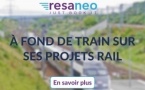 Resaneo à fond de train sur ses projets rail