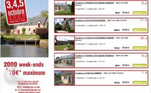 Gîtes de France : 2000 week-ends à 70 euros en octobre