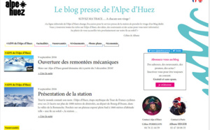 Isère : l'Alpe d'Huez lance un blog dédié aux informations presse Isère : l'Alpe d'Huez lance un blog dédié aux informations presse