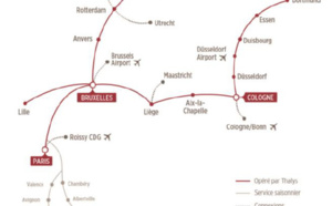 Thalys opèrera en direct en Allemagne et lance une 5ème liaison vers Essen 