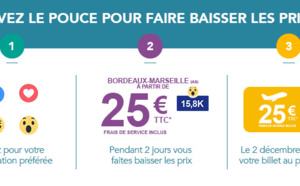 HOP! Air France fait baisser le prix des billets sur Facebook !