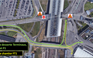 Lyon-Saint Exupéry : changement des voies d'accès pendant les travaux du futur Terminal 1