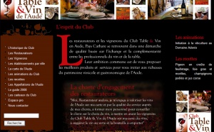 Le ''Club Table et Vins de l'Aude'' sur Internet