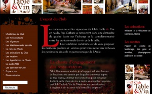 Le ''Club Table et Vins de l'Aude'' sur Internet