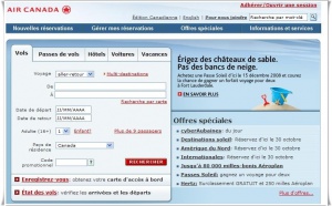 GDS : Air Canada vend 70% de sa billetterie sur le web