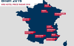 Tarifs hôteliers : la province s'en sort bien mieux que Paris en 2016