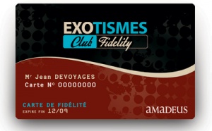 Exotismes: nouvelle carte Exotismes Club Fidelity pour les agents de voyages