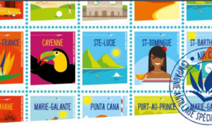 Air Caraïbes : campagne de communication avec les destinations sous forme de timbres