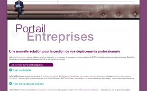 SNCF : le Portail Entreprises est en ligne