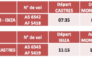 HOP! Air France s'envole vers Ibiza depuis Castres et Montpellier