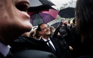 François Hollande en visite à Disneyland Paris samedi 25 février 2017
