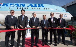 Korean Air réceptionne son premier appareil B787-9 Dreamliner