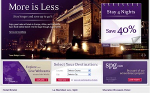Starwood Hotels lance l'opération ''More is less''