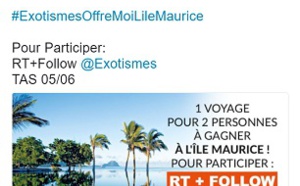 Exotismes lance un jeu concours sur Twitter