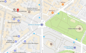 Champs Elysées : un véhicule percute une camionnette de la gendarmerie