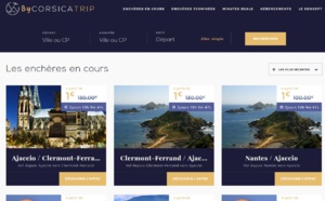 Air Corsica lance ses premières ventes aux enchères sur Corsica Trip