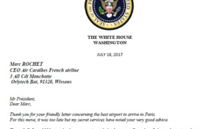 Pagaille à Orly : la réponse (presque) officielle de Donald Trump à Marc Rochet