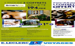 E.Leclerc Voyages : 1 coffret cadeau offert pour 2 achetés avec Smartbox