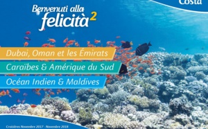 Costa Croisières sort une brochure dédiée aux "soleils d’hiver"