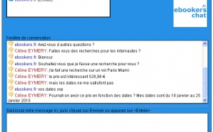 ebookers.fr lance le ''chat en ligne'' pour contacter les conseillers voyages