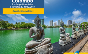 Sri Lanka : UIA ajoute un vol hebdomadaire vers Colombo