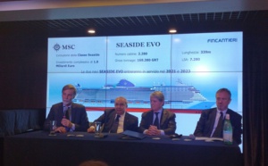 Deux nouveaux bateaux Seaside Evo pour MSC Croisières